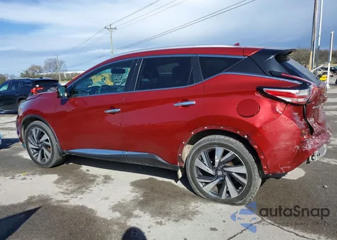 2016 Nissan Murano Platinum из США, поврежденный, VIN 5N1AZ2MH5GN118656